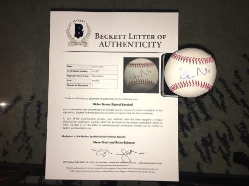 Miniatura 2 de Hideo Nomo Signed Official Major League Baseball LA Dodgers Beckett - Autographed Baseballs