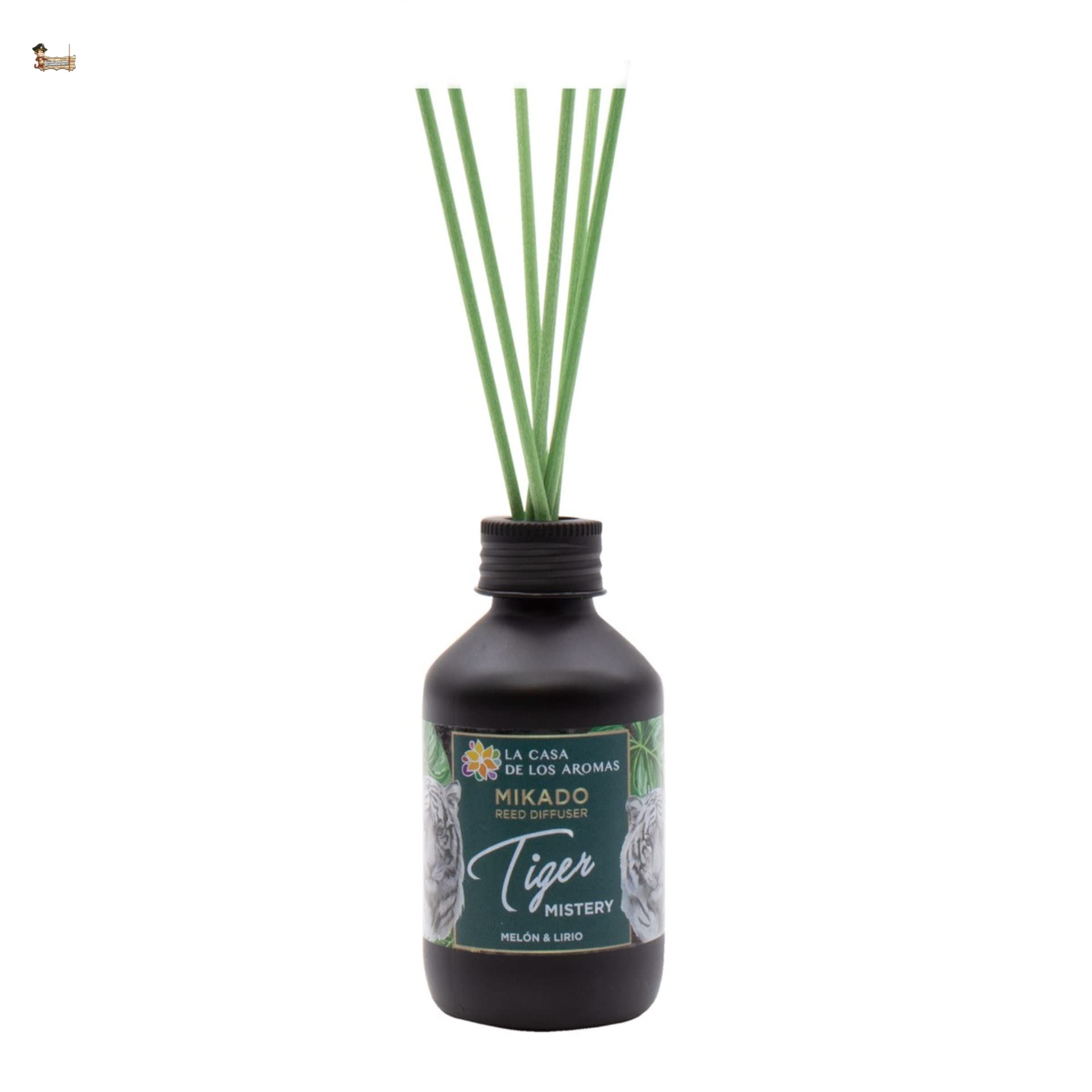 BricoLoco.com. 100ml Mikado Tiger Mistery odświeżacz powietrza Bardziej wygodny i bezpieczny niż świece odświeżacz powietrza do domu, pokoju, melon i lilia (5)