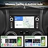Vratzn Android 13 Car Radio Stereo for Jeep Wrangler JK 2007-2018 Dodge RAM 1500 2500 3500 2009-2012 4 Core CPU 2G RAM 64G ROM with Wireless CarPlay/Android Auto/GPS/HD Backup Camera/Bluetooth
