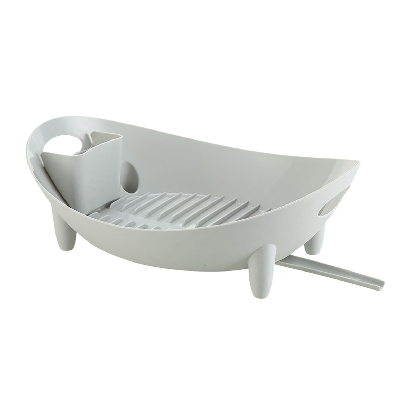 PIXZCSA Foldable Drain Dish Rack Features Convenient Water Outlet Ensuring Efficient Drainage While Maintaining Kitchen Clean Soap Dish Dishcloth Rack