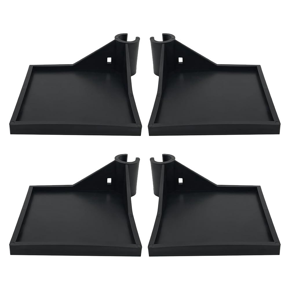 Jovryn 4 PCS Grow Tent Corner Shelf,16 mm Grow Tent Accessories,Grow Tent Shelves for Place the Hygrometer Camera Black