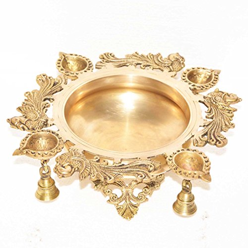 Ottone statua decorativa Hurli con Deepak