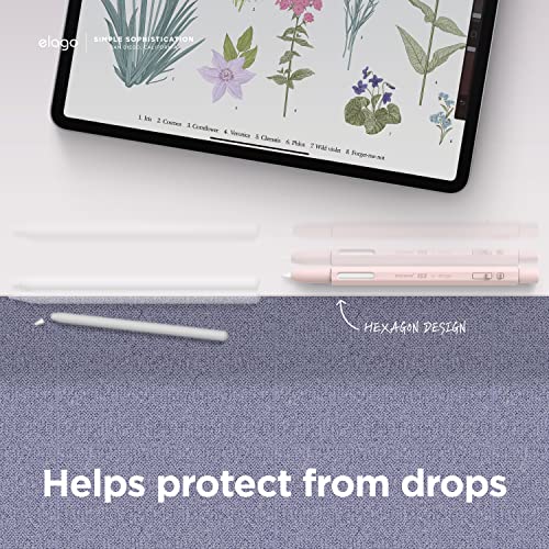 Image of elago X MONAMI Pencil Case Compatible With Apple Pencil Pro Case,Compatible With Apple Pencil 2Nd Generation Cover Sleeve,Magnetic Charging,Double Tap,Squeeze,Haptic(Must Read Guide)(Peony),Pink