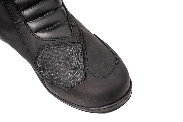 Image of Raida Dash Riding Boots | Waterproof Motorcycle Boots with Oil Nubuck Leather | TPU Gear Shifter Protection | Lightweight Walking-Friendly Sole | Ideal for City Rides & Touring