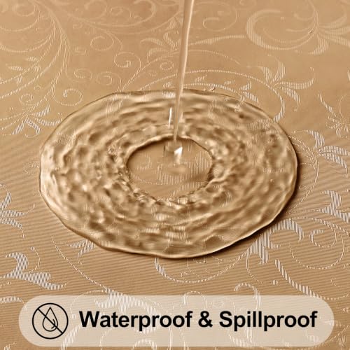 Image of Smiry Rectangle Waterproof Heavy Duty Vinyl Tablecloths, 60 x 84 Inch