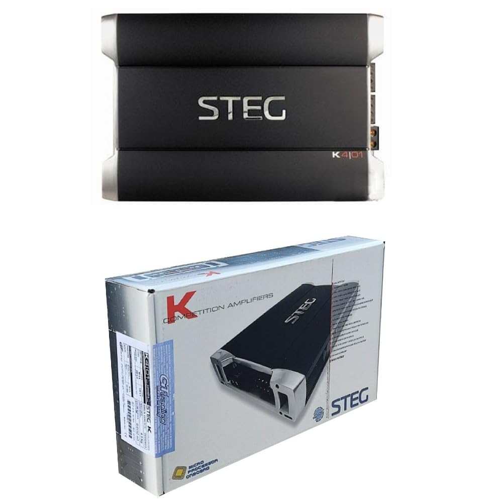 1 x STEG K4.01 Competition Amplifier 4 Channel Spl 145 x 4 Watt
