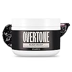 Overtone Semi Permanent Hair Color Conditioner, Black Velvet, 8 oz, Nourishing, Damage-Free, Color Depositing Mask for All Hair Types with Shea Butter & Coconut Oil, Vegan & Cruelty-Free