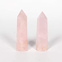 Vista 2 de Varitas de cristal de obsidiana, Cuarzo rosa