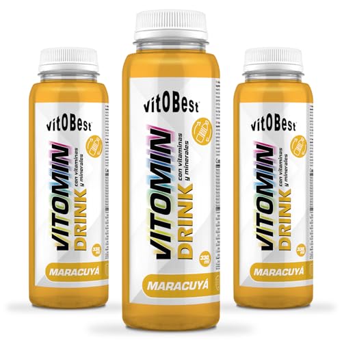 PACK 12 VITOMIN DRINK 330 ml MARACUYÁ - Suplementos Alimentación y Suplementos Deportivos - Vitobest