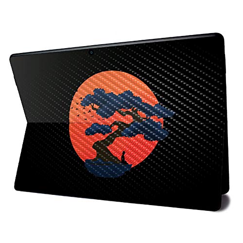 Image of MightySkins Carbon Fiber Skin for Microsoft Surface Pro X - Meditation | Textured Carbon Fiber Finish | Easy to Apply, Remove, and Change Styles | Made in The USA