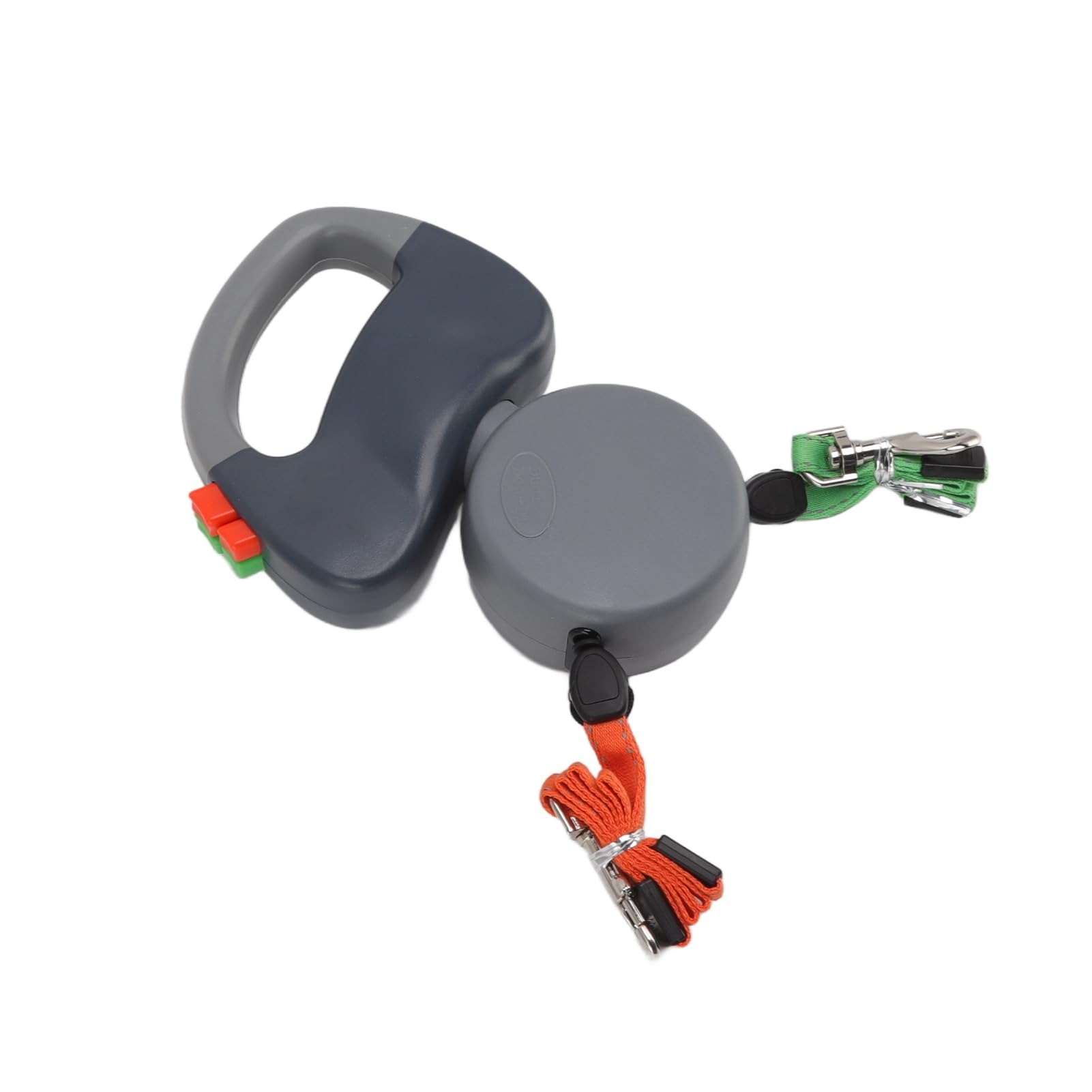 Generic Corde Rétractable pour Chien, Double Laisse, Enroulement Automatique, Laisse de Traction Durable pour Animaux de Compagnie, Marche avec Deux Chiens, 3 Mètres (Grey)