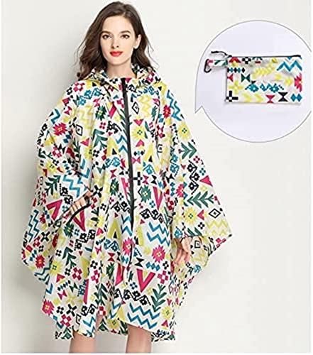 Poncho impermeable mujer transpirable con capucha para lluvia en montaña y bici 5