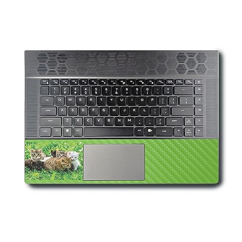 Image of MightySkins Carbon Fiber Skin Compatible with Alienware X16 R1 (2023) Full Wrap Kit - Field of Kittens | Protective, Durable Textured Carbon Fiber Finish | Easy to Apply | Made in the USA