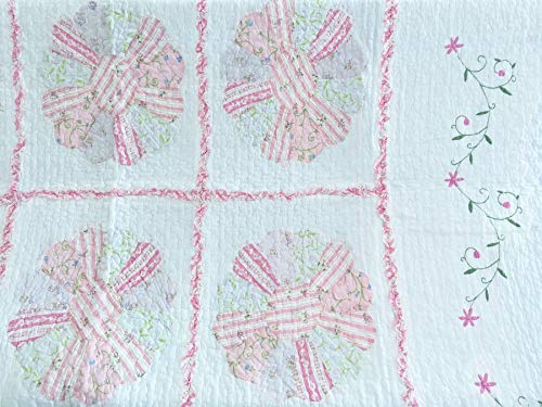 Cozy Line Home Fashions Flora Print Pattern Cotton Reversible Coverlet Bedspread Quilt Bedding Set | Cozy Line Home Fashions Flora Print Pattern Cotton Reversible Coverlet Bedspread Quilt Bedding Set - Image 3