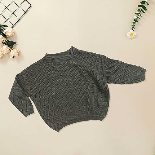 Baby Girl Boy Solid Knit Sweater Infant Boy Long Sleeve Warm Pullover Top Fall Winter Clothes Baby Girl Sweater3