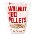 Nutshell Pellets BBQ Walnut Pellets - Grilling Pellets for Outdoor Use - Renewable BBQ Pellets for Cooking Chicken, Seafood, and Pork, and Poultry - Pellets for Smoker - (5 lb Bag)