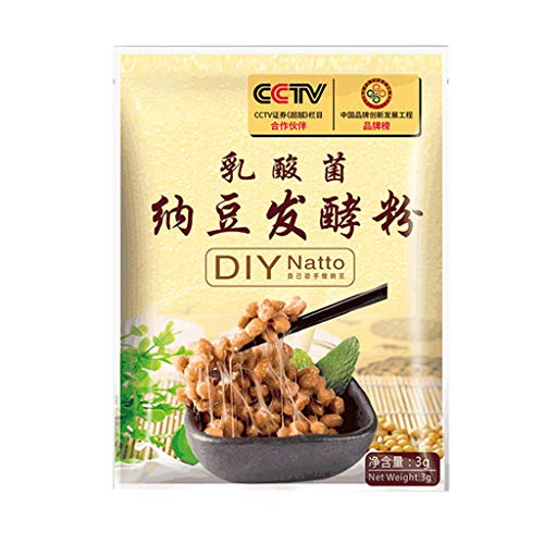 RROVE DIY Natto Powder Bacillus Subtilis Nattokinase Agent Levadura de Soja fermentada pegajosa Levadura