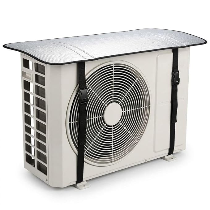 Image of AC Outdoor Unit Protector Cover | Waterproof & Heat Resistant Insulation Sheet | Heavy Duty AC Outdoor Cover for Split AC | Sun, Rain & Dust Protection