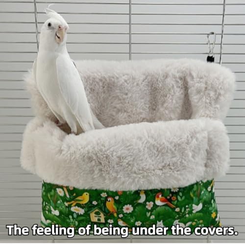 Bolsa de dormir para pássaros, pequena para animais de estimação, algodão, quente, confortável, cama