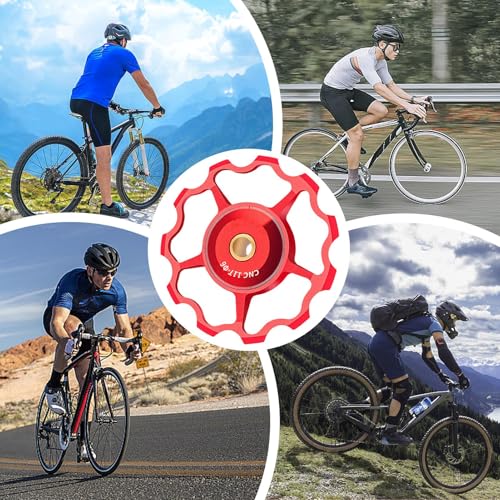 Rolo da polia do desviador traseiro de bicicletas, polia do desviador de bicicletas - Rolamento de b