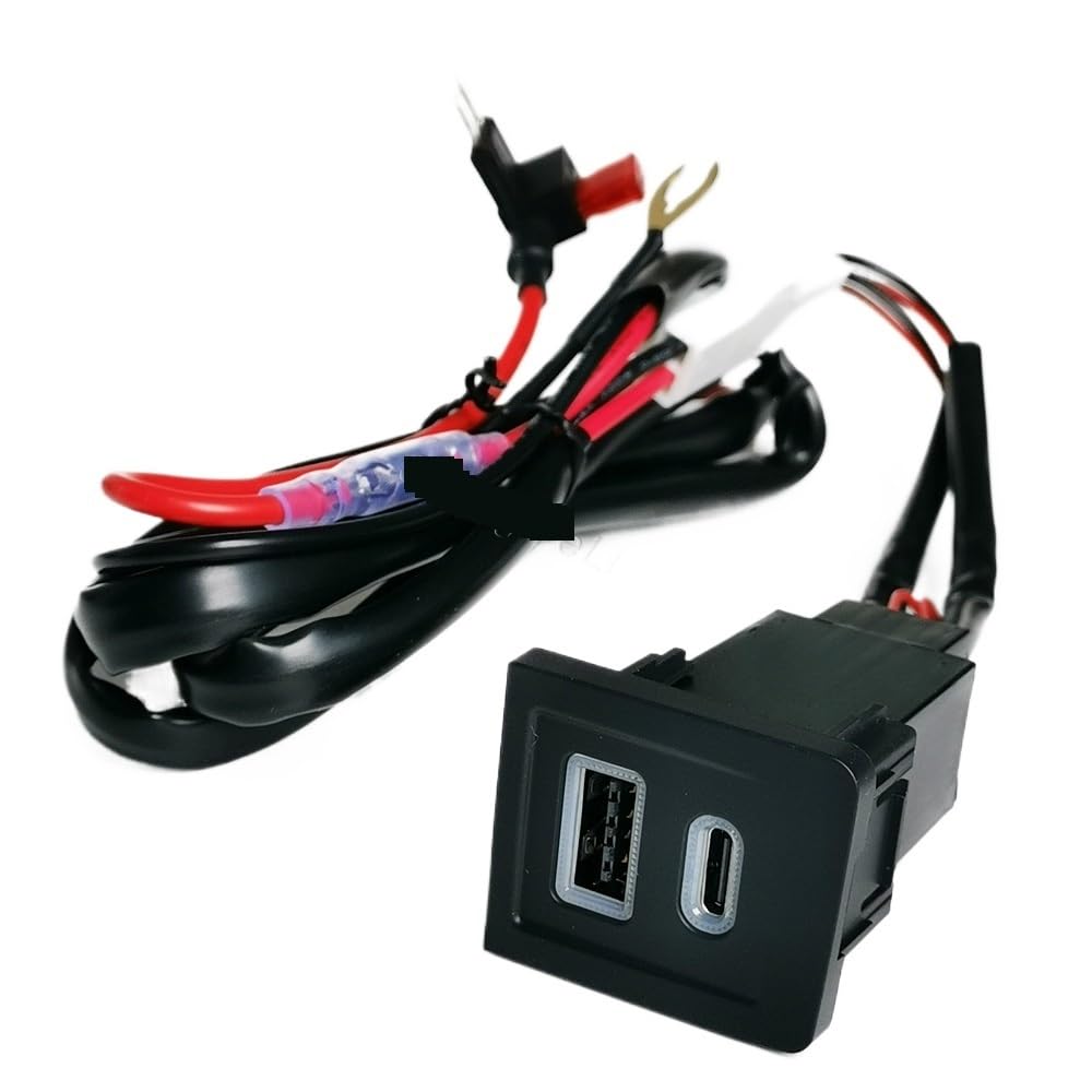 Double prise de chargeur voiture 12V/24V QC3.0 USB PD Type C, charge pour téléphone Multivan T5 2003 – 2009
