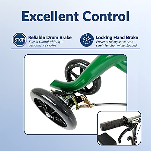 Kneerover Steerable Knee Scooter Knee Walker Crutches Alternative In Green #TOP3