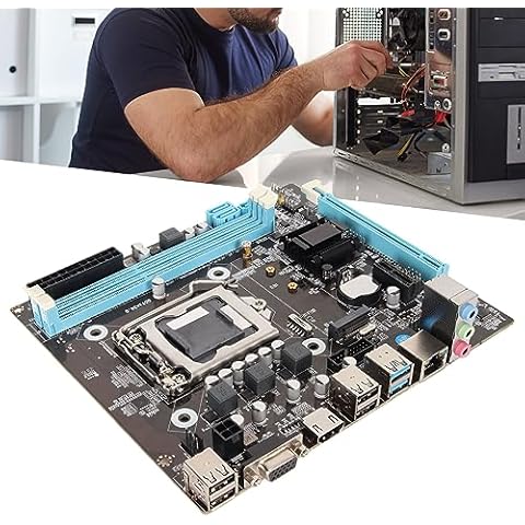 PC Motherboard Gaming Motherboard H81 M.2 NVMe NGFF 6Gbs LGA 1150 Micro ATX High Speed ​​Desktop PC Cover