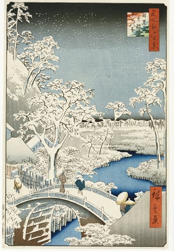 Peinture moderne Pont de tambour Hiroshige pour habiller un mur vide