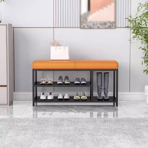 Banc à chaussures d'entrée pour organiser les petits couloirs encombrés - 5