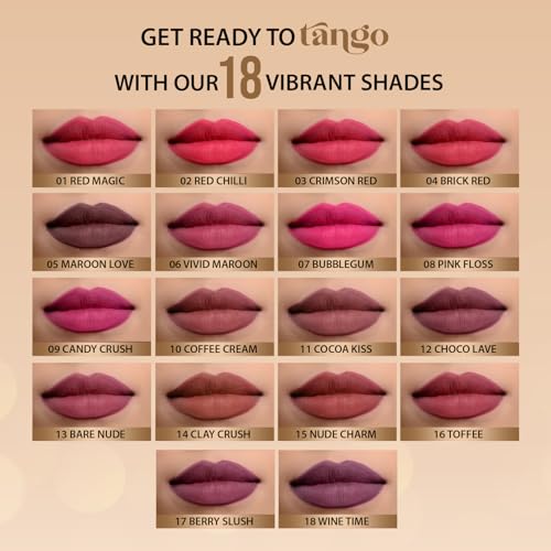 Image of Glam21 Two To Tango Lip Liner + Lipstick Duo |Non-Transfer | 16hrs Long Stay | Creamy Matte Finish| Super-glide formula | Non-drying |For Sensational lip look, Nude Charm-15