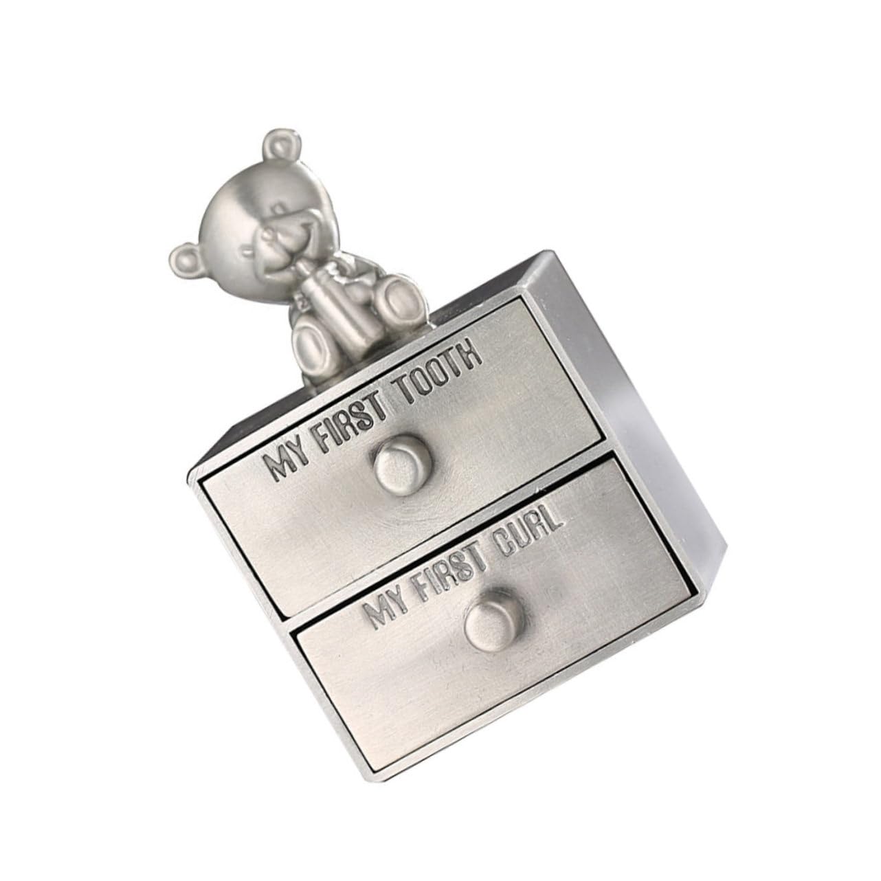 BESPORTBLE Teeth Keepsake Box Tooth Storage Organizer with Safe Portable Souvenir Case for Boys Cherish First Teeth Hair