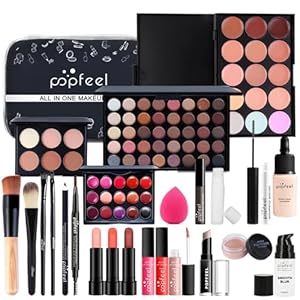 24St Schminkkasten Make-Up Set, Professionelles Kosmetische Schmink Set mit Lidschatten Lippengloss Rouge Concealer Usw, Multifunktions Kosmetik Produkte Set für Teenager-Mädchen Frauen#3
