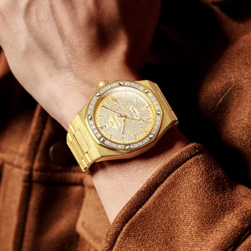 Image of OLEVS Automatic Mens Watches Self Winding Mechanical Business Luxury Dress Wrist Watch Stainless Steel Waterproof Luminous Day Date