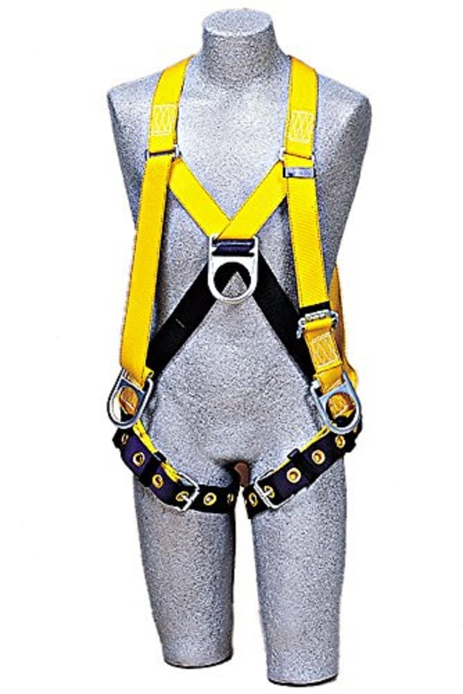 3M DBI/Sala 1102877 Delta Step-In-Style-Full Body Harness, Navy/Yellow, Large