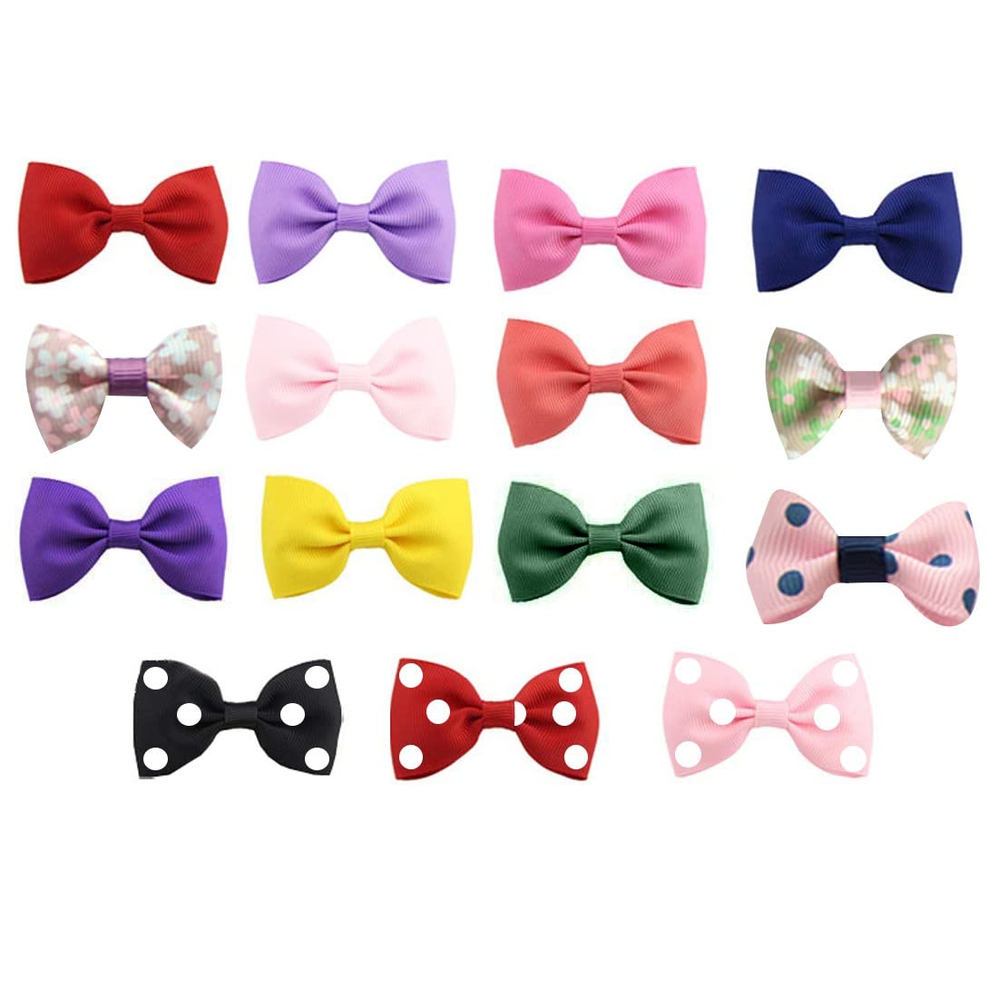 15 Piezas bebé niña Lazos para el pelo Boutique cinta Multicolor Clips para adolescentes Niños Amigos estilo7