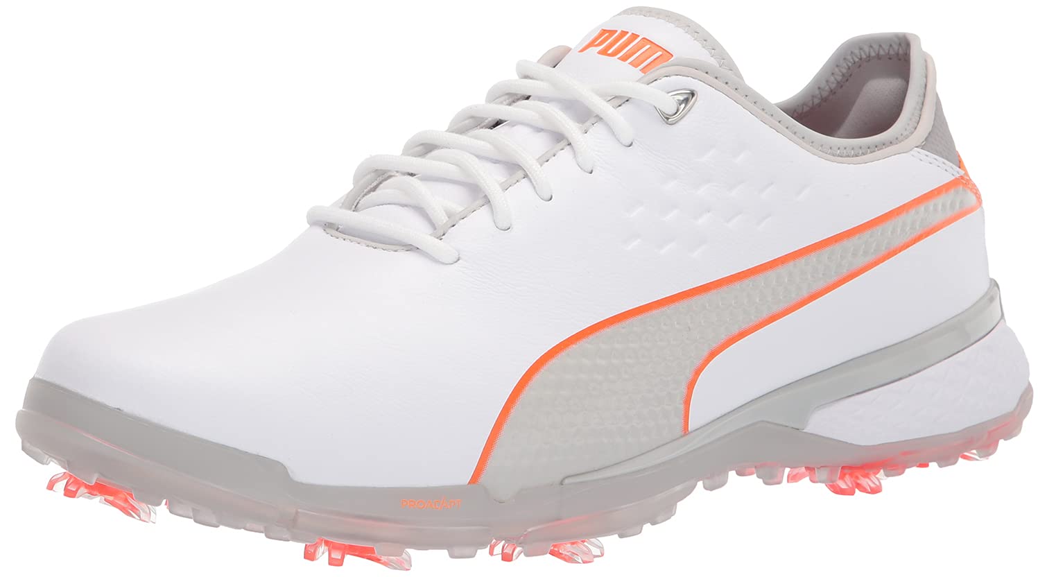 PUMA Men's Proadapt Delta Golf Shoe, White-Gray Violet, 10.5