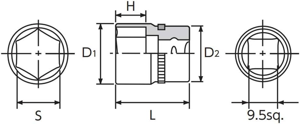 Nepros 3/8"sq. Socket Wrench Set (15pcs.)