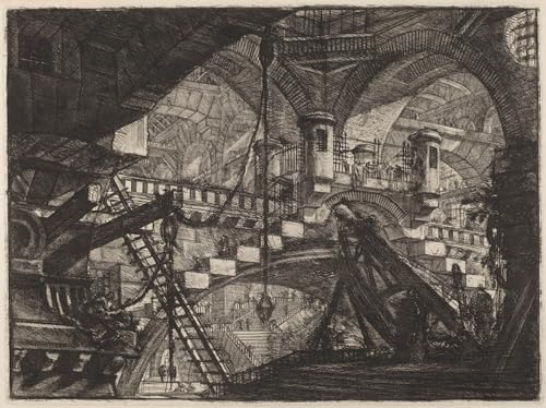 Tableaux peinture sur toile l'Arche Piranesi 60x90cm pour decoration chambre
