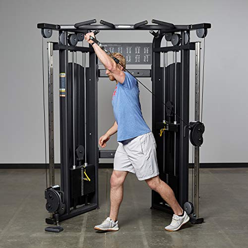 Image of REP Fitness LAT Pulldown and Low Row Cable Machine Attachments and Functional Trainer Attachments - Curl Bar, D-Handle, Ankle Cuff, Tricep Rope, Sports Handle, Straight Bar, Row, Chinning Triangle