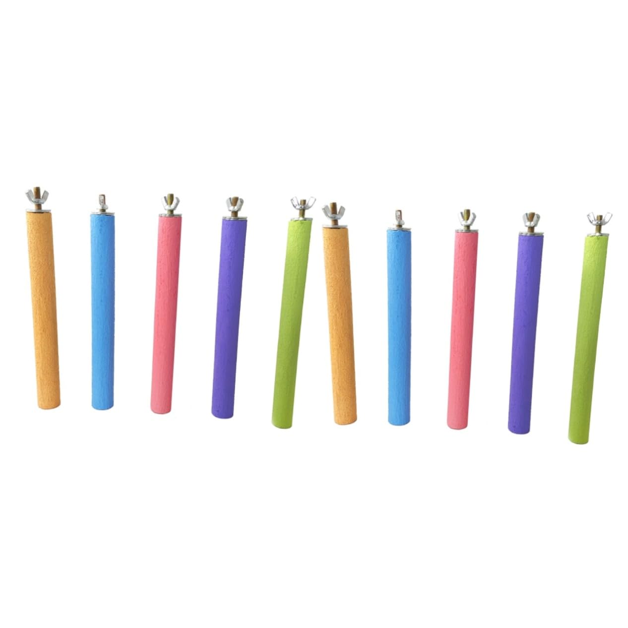 HANABASS 10pièces De Meulage pour Oiseaux Naturel Jouet à Grincer pour Perchoir De Perruches Accessoire De Cage pour Oiseaux Aléatoires