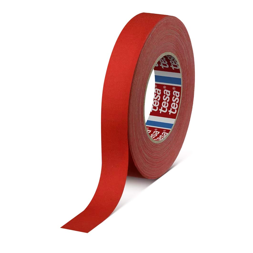 tesa band 4541 | flexibles, hochreißfestes, unbeschichtetes Gewebeband | 145 mesh, Länge: 50 m, versch. Farben und Breiten (50 mm, schwarz)