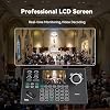 Tenveo NDI PTZ Camera Controller, 5'' LCD Screen Preview, 4D Joystick, PoE IP PTZ Controller Keyboard for Church Worship Live Streaming Broadcasts Events Video Production, NDI License Included