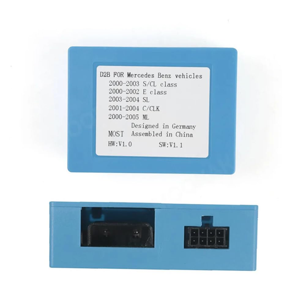 Bose Audiosystem Glasfaser D2B Optischer Faser Decoder-Box für Mercedes SL R230 SL550 SL600 C209 Benz S Class E Class Mercedes SL350 2003 ML GL W164 W251, D2B Glasfaser Verstärker Audio Adapter
