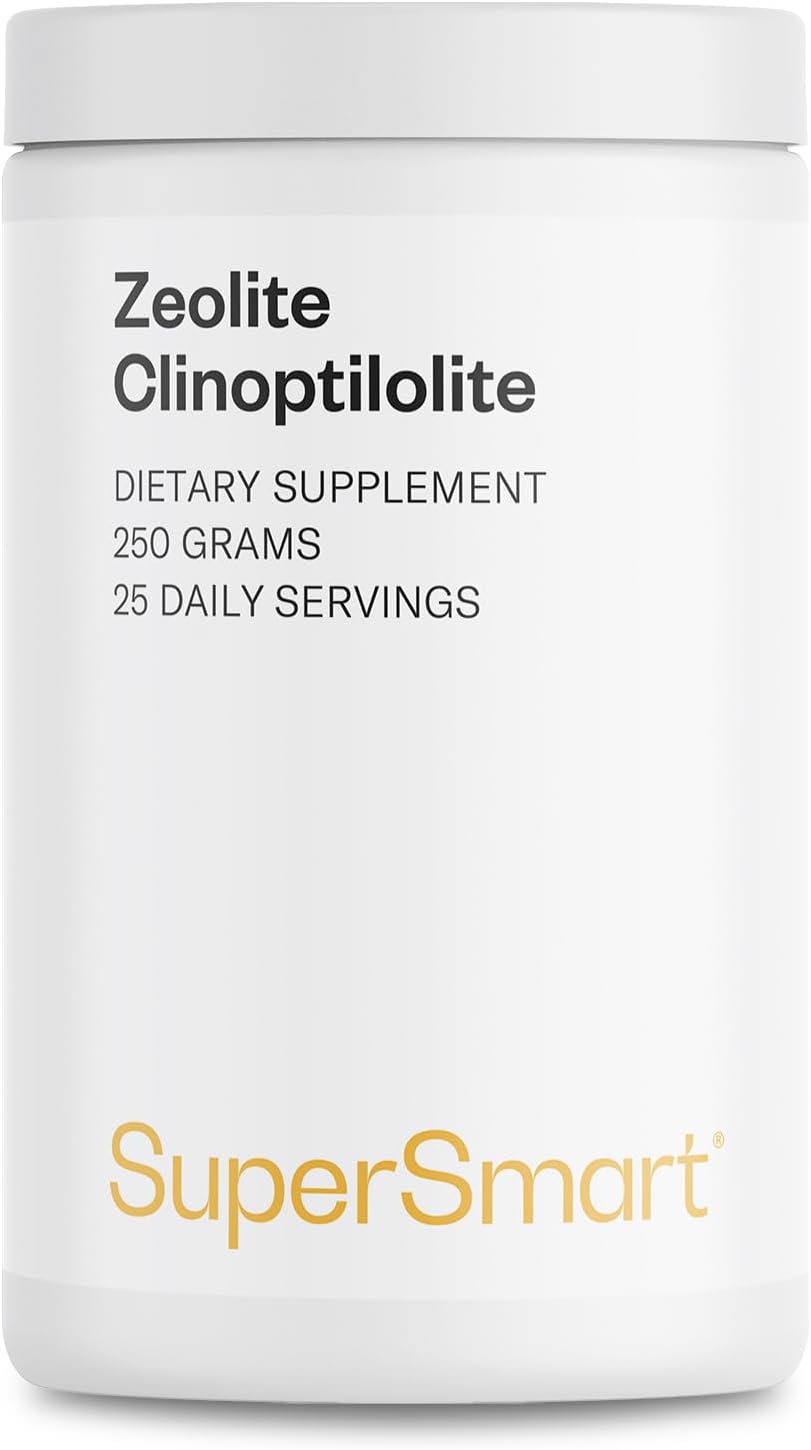 Supersmart - Zeolite Clinoptilolite Powder (High Purity) - ZCm Detox Mineral Supplement | Non-GMO & Vegan - Gluten Free - 250 g