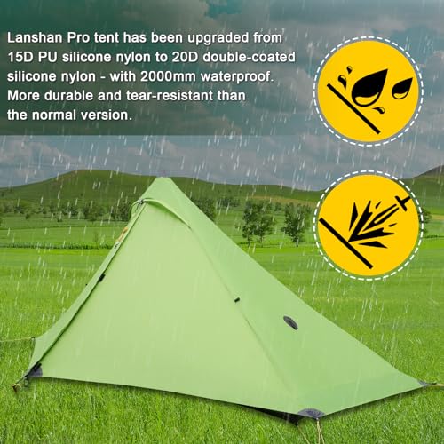 Carpa ultraligera Lanshan PRO 3 estaciones 1 persona miniatura 2