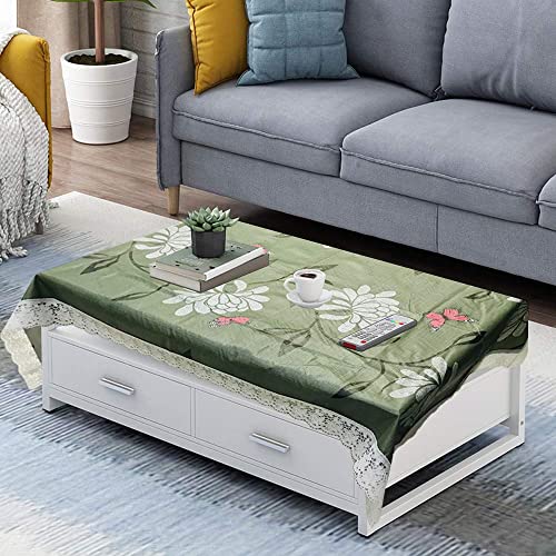 Homerz Premium Center Table Cover Waterproof and Dustproof (Olive Butterfly, 40x60 inch- Center Table)
