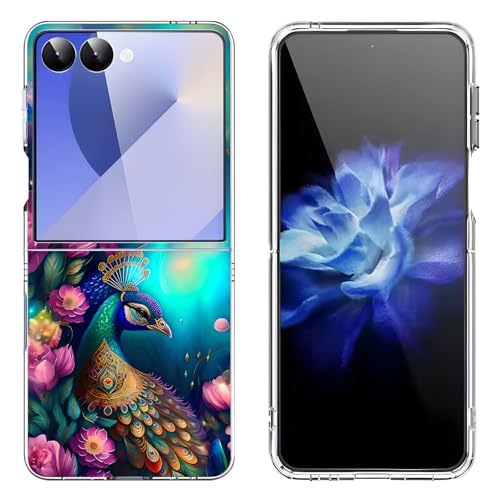 Coque Galaxy Z Flip 7 Bcov paon mandala antichoc rigide