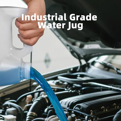 Image of ASEVAT Gallon Water Jugs with Caps Square Heavy-Duty HDPE Carboy F-Style Plastic Jug Water Storage Container Plastic Gallon Containers with Lids for Water, Sauces, Beverage, Liquids Liquids Laundry