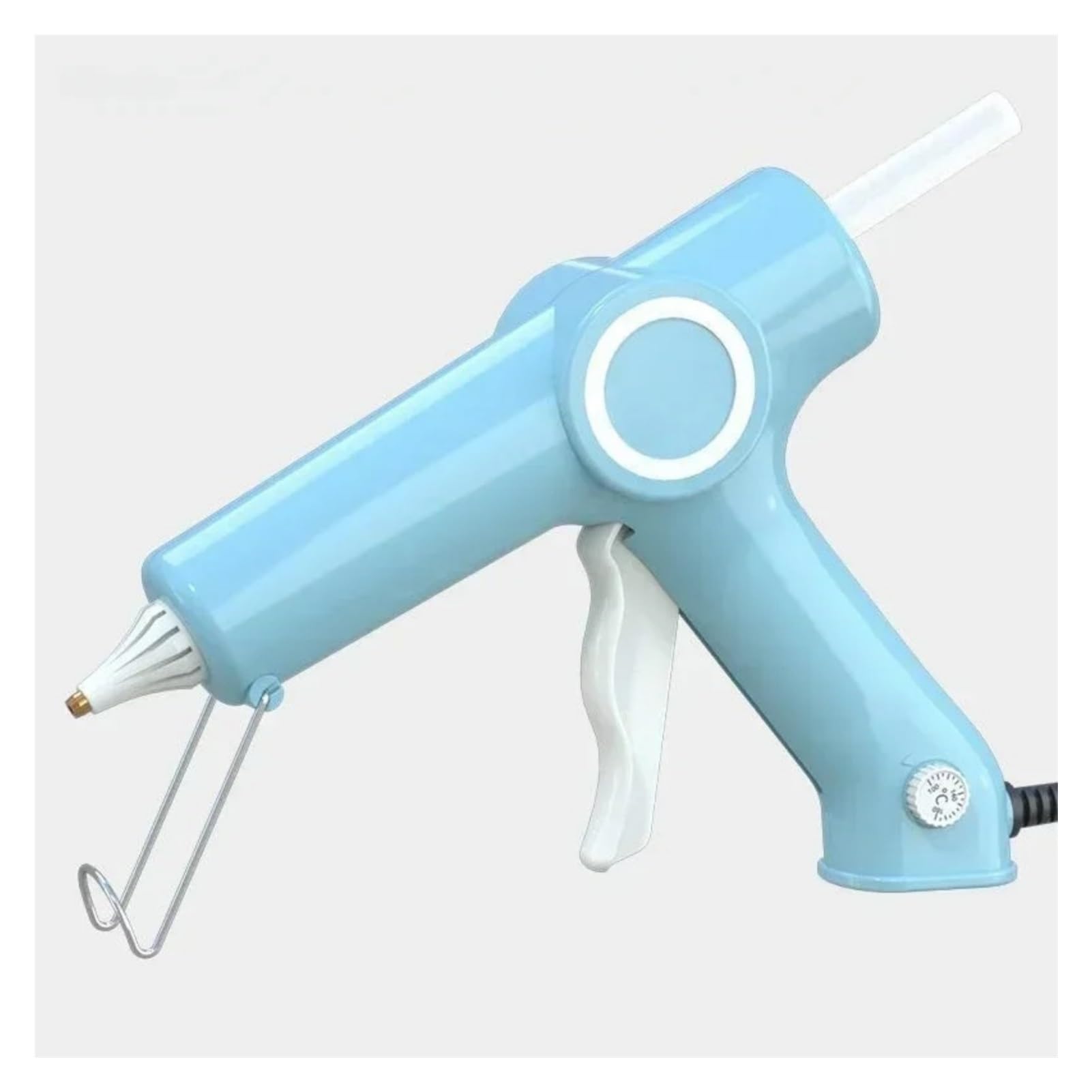 150-W-Heißklebepistole for Heimwerkerarbeiten und Reparaturen im Haus. Temperatur per Knopfdruck einstellbar von 100 °C bis 220 Heißklebepistole(Green,10 10 gun nozzles)