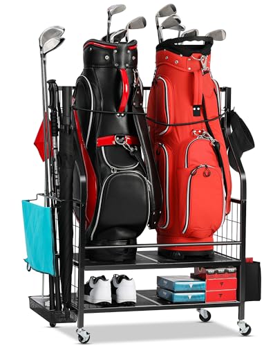 Fhxzh Golf Bag Storage Garage Organizer